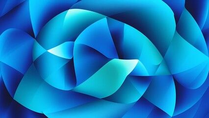 Aufkleber - Abstract blue geometric background