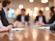 © Nyetock - Blurred soft of people meeting at table