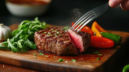 The Juicy Grilled Beef Steak