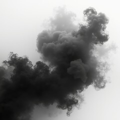 flowing black ink cloud. High quality