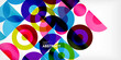 © antishock - Colorful circle abstract background. Template for wallpaper, banner, presentation, background