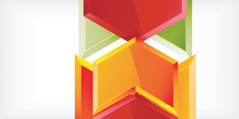 Poster - Technology dynamic arrow geometric background. Vector Illustration For Wallpaper, Banner, Background, Card, Book Illustration, landing page
