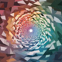 Aufkleber - Colorful geometric background landing page. Vector illustration for wallpaper, banner, background, leaflet, catalog, cover, flyer