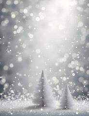 Aufkleber - Sparkling silver glitter adds festive touch to Christmas holiday designs on cards and invitations with a beautiful textured backdrop effect.