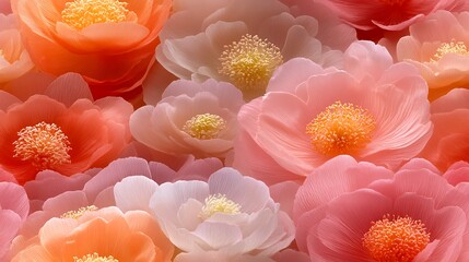 Poster - Tranquil Watercolor Floral Pattern for Background Designs