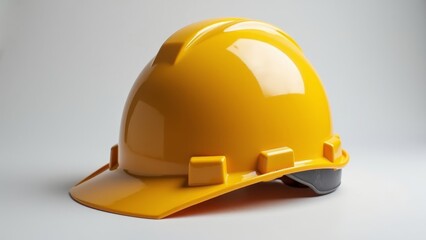 high angle view construction helmet