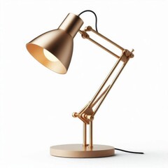 A desk lamp in modern style, serving as a minimalist decorative item for interiors. AI generated.