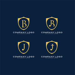 Wall Mural - Law firm logo design with letters LB, JB.J and JT.