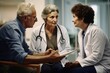 © Rawpixel.com - A doctor explaining things to elder couple patient stethoscope hospital adult.