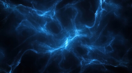 Poster - An abstract background featuring dark blue tones with glowing particles scattered throughout