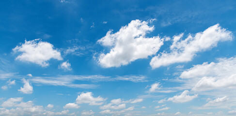 Wall Mural - Blue sky with cloud background