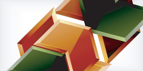 Aufkleber - Vector 3d arrow techno design template