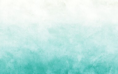 Poster - Soft aqua and white gradient background perfect for minimalistic design elements or creative projects