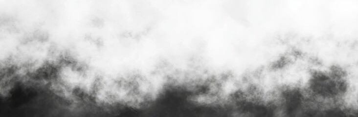 Aufkleber - PNG abstract smoke texture overlays on transparent background. Border from smoke. Dark gray abstract wall texture.