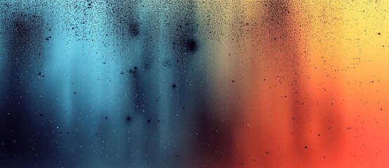 Background with grainy texture, gray orange red white black abstract color wave poster header cover.