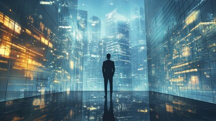 Poster - digital transformation involves integrating digital technologies into all areas of a business.
