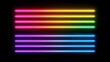 © A4719 - Abstract Neon Lines Rainbow Colors Glowing Stripes Background Design