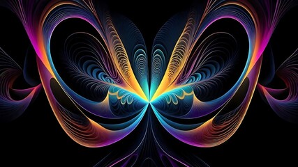 Wall Mural - fractal burst arrangement