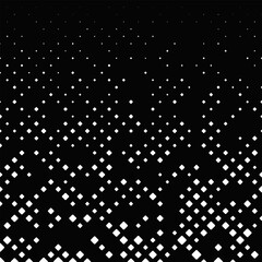 Aufkleber - Random diagonal square pattern background - black and white abstract vector design with squares