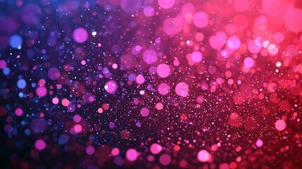 Poster - An abstract, colorful bokeh background filled with vibrant circles of light, creating a festive and dreamy atmosphere.