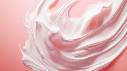 Aufkleber - Close-up view of a white substance on a pink background