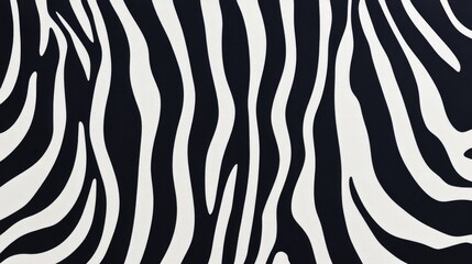 Poster - Close-up shot of a zebra's striped skin, ideal for use in wildlife or animal-themed projects