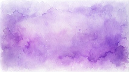 Wall Mural - Light purple abstract watercolor illustration for aquarelle card design, vintage template. Smeared gentle violet gradient watercolor stained paper texture background. colorful watercolor background
