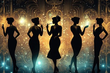 Poster - Group of women posing next to each other, diverse ages and styles