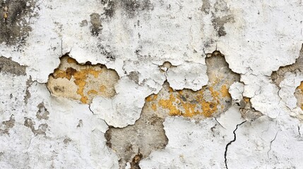 Poster - A worn-out wall with flaking paint, ideal for representing neglect or decay