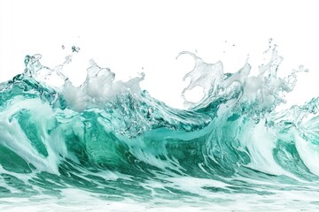 Poster - A close-up shot of an ocean wave, capturing its texture and movement