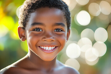 Black teenager boy on a outdoors background