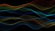 © Sohan Stock - New colorful digital particle line wave on black background vd6