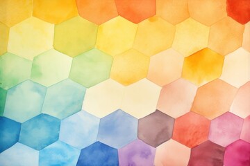 Honeycomb shape hexagon backgrounds painting.