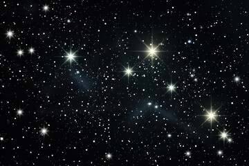 Wall Mural - bright stars in night sky