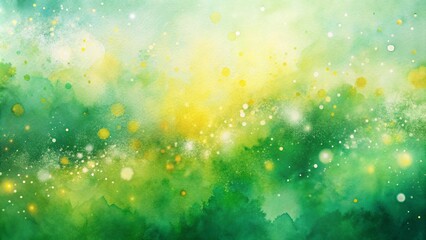 Wall Mural - Neon hot green watercolors, soft peach oranges, and beige hues on old crumpled paper, elegant illustration of watercolor paints. Elegant watercolor painting design