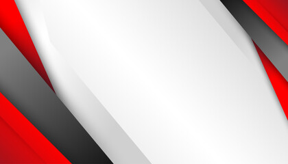 Aufkleber - Red white professional geometric background design