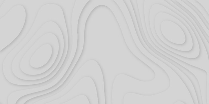 Abstract wavy line 3d papercut layers background vector minimal topography, light element shadow landscape wave abstract minimal modern geometric papercut style origami background.