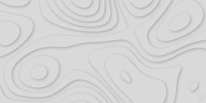 Abstract wavy line 3d papercut layers background vector minimal topography, light element shadow landscape wave abstract minimal modern geometric papercut style origami background.