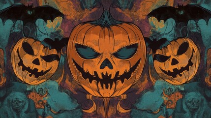Wall Mural - halloween background wallpaper 