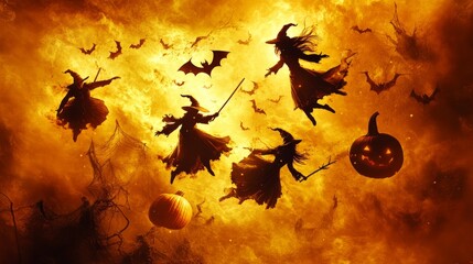 Wall Mural - halloween background wallpaper 
