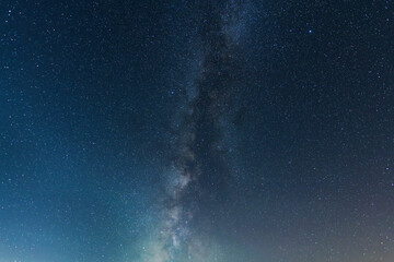 Wall Mural - beautiful starry night sky with bright milky way.astronomical background.