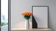 © Galeno - detailed rendering shows interior poster lamp flower vase arrangement realistic environment