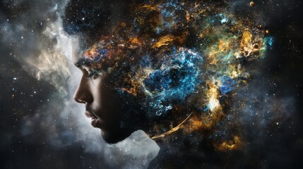 Wall Mural - space in the human mind 3