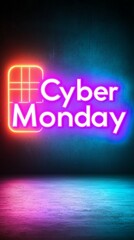 Wall Mural - Cyber monday - website banner shopping background 