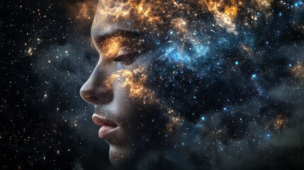 Wall Mural - space in the human mind 8