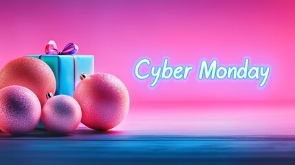 Wall Mural - Cyber monday - website banner shopping background 