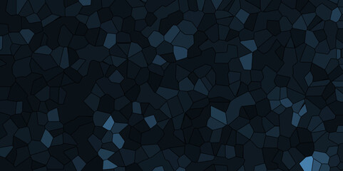 Poster - Abstract blue broken stained glass background design with colorful line. geometric polygonal background with different figures. low poly crystal mosaic background. triangle background pattern shape.