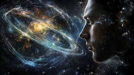 Wall Mural - space in the human mind 9