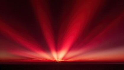 Poster - Vibrant Red Light Explosion with Expanding Beams and Gradient Glow. Ideal for Futuristic Tech Concepts, Abstract Energy Visuals, Dynamic Motion Effects, or Sci-Fi Themed Designs in Modern Media