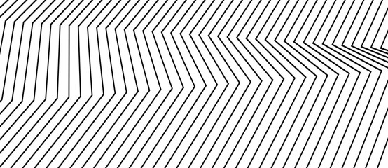 Aufkleber - Abstract background with lines. Stripes optical art illusion. Monochrome geometric pattern.